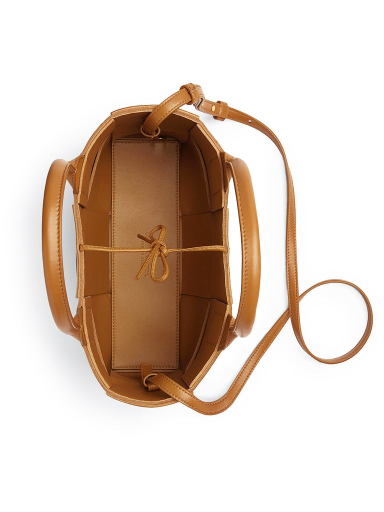 Mini Arco Tote Bag in Camel