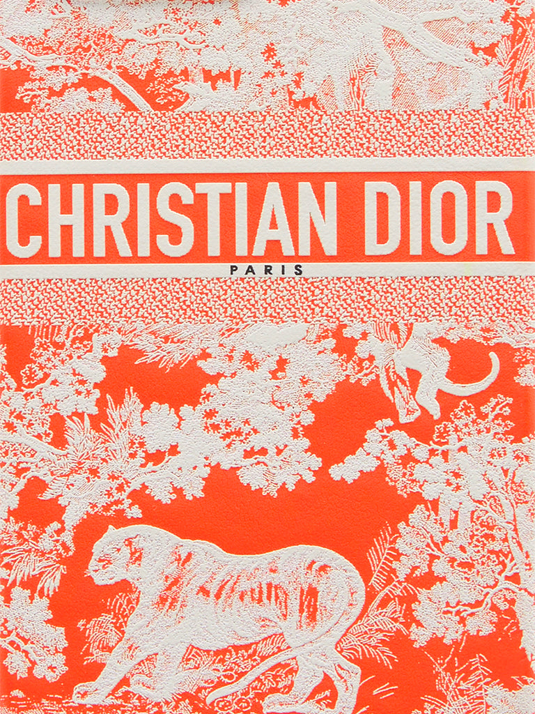 Dior Case Iphone 13 Pro in Fluorescent Orange Toile de Jouy