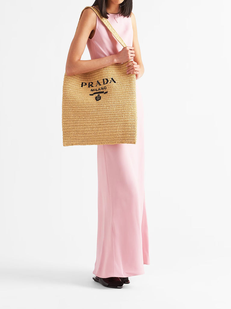 Raffia Tote Bag in Natural