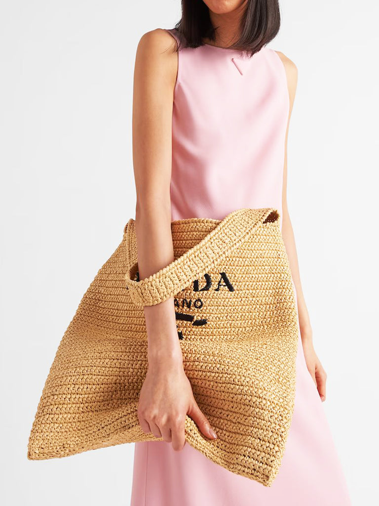 Raffia Tote Bag in Natural