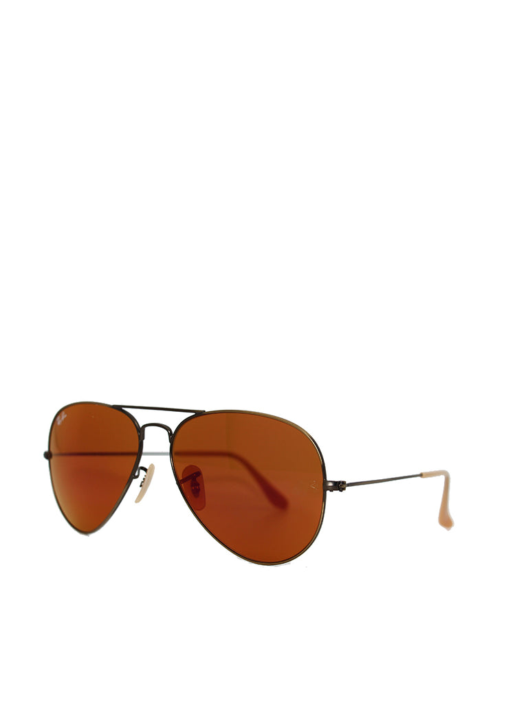 Ray Ban 3025 Aviator Flash Lenses Brown Red