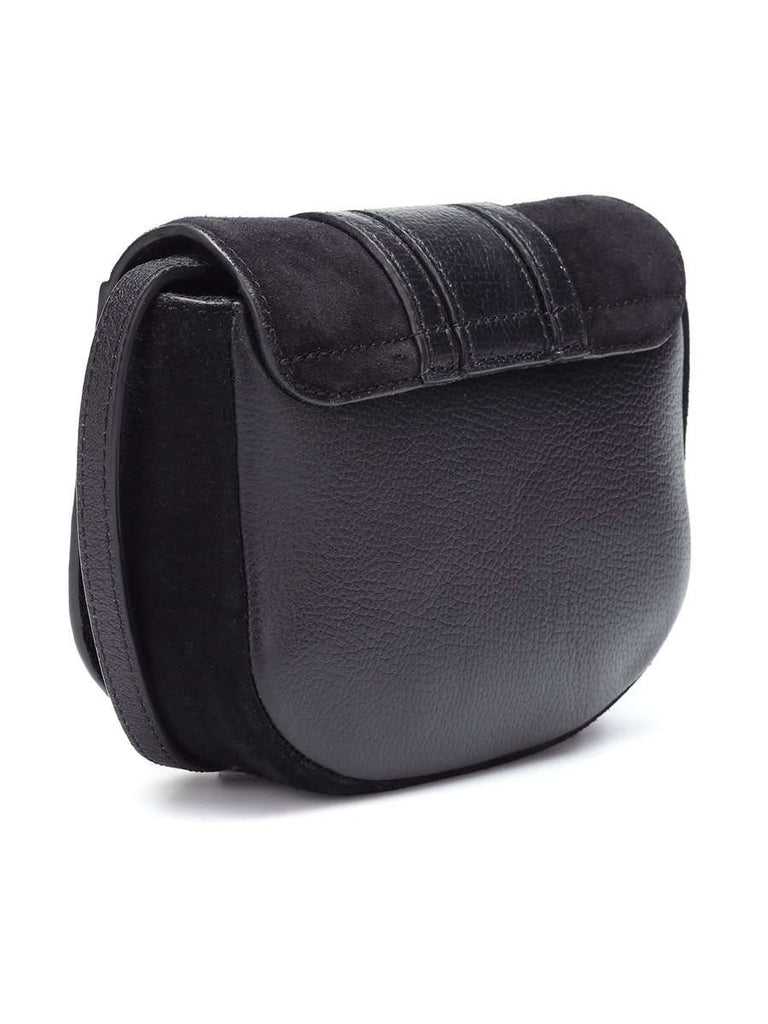 Mini Hana Shoulder Bag in Black