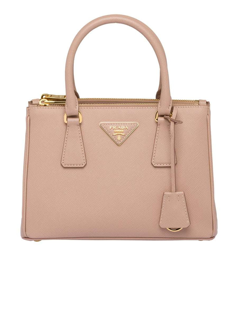 Galleria Saffiano Mini Cipria Leather Tote Bag
