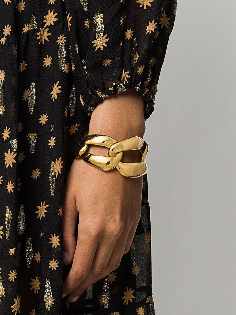 Wavy Chain Bracelet in Metal