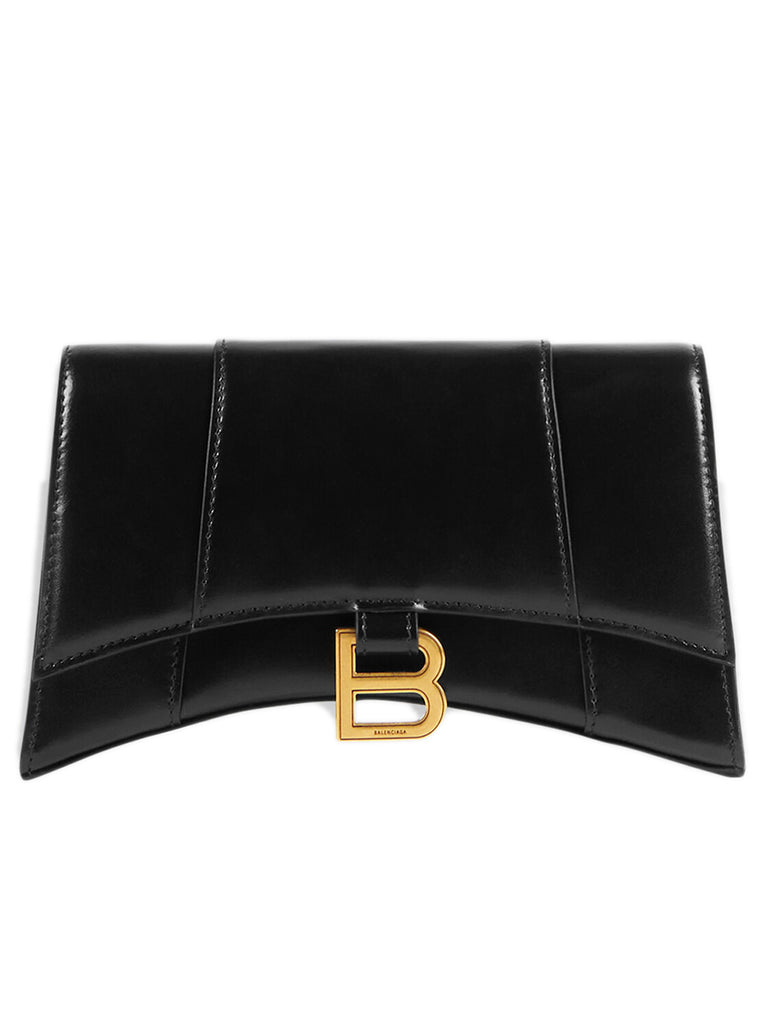 Hourglass Chain Bag in Black