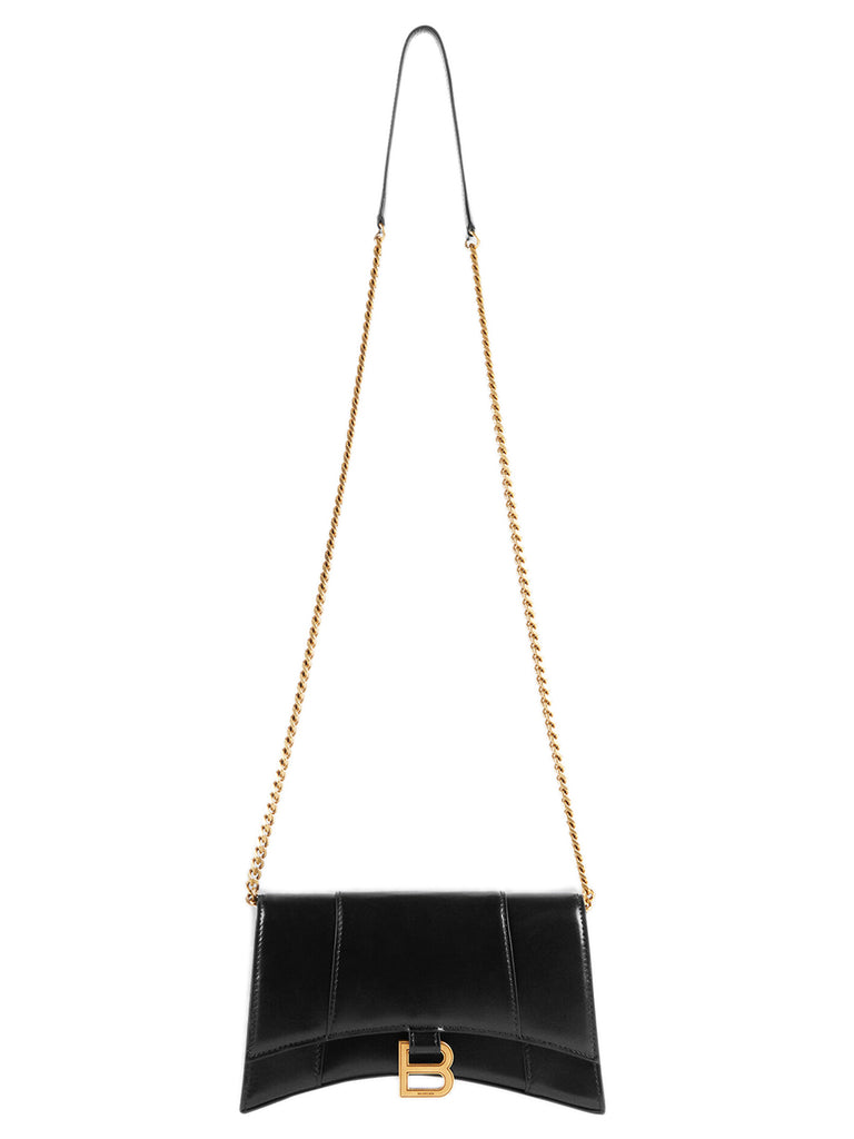 Hourglass Chain Bag in Black