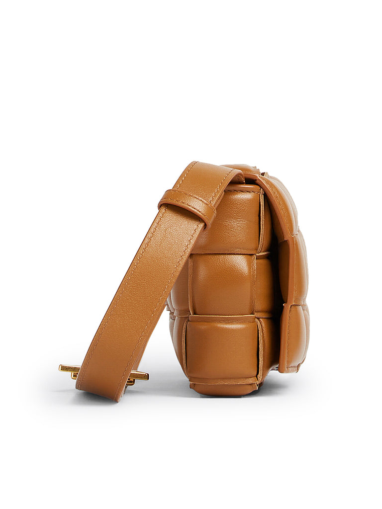 Small Padded Cassette in Camel