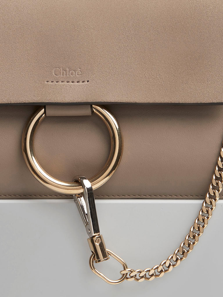Faye Small Shoulder Bag in Motty Grey