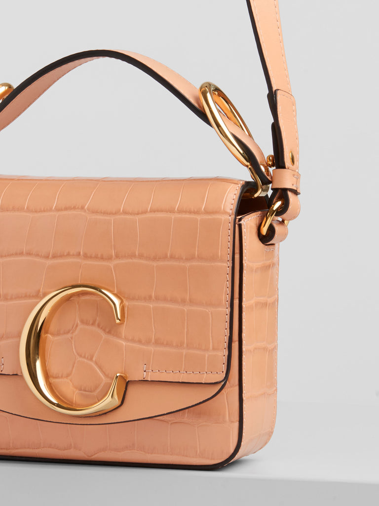 Mini Chloé C Bag in Milky Orange