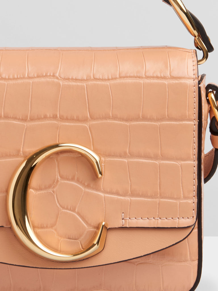 Mini Chloé C Bag in Milky Orange