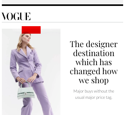 The designer destination which has changed how we shop