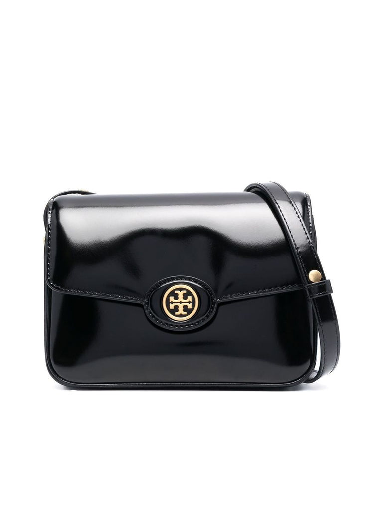 Shoulder Bag With Goldtone Logo 0