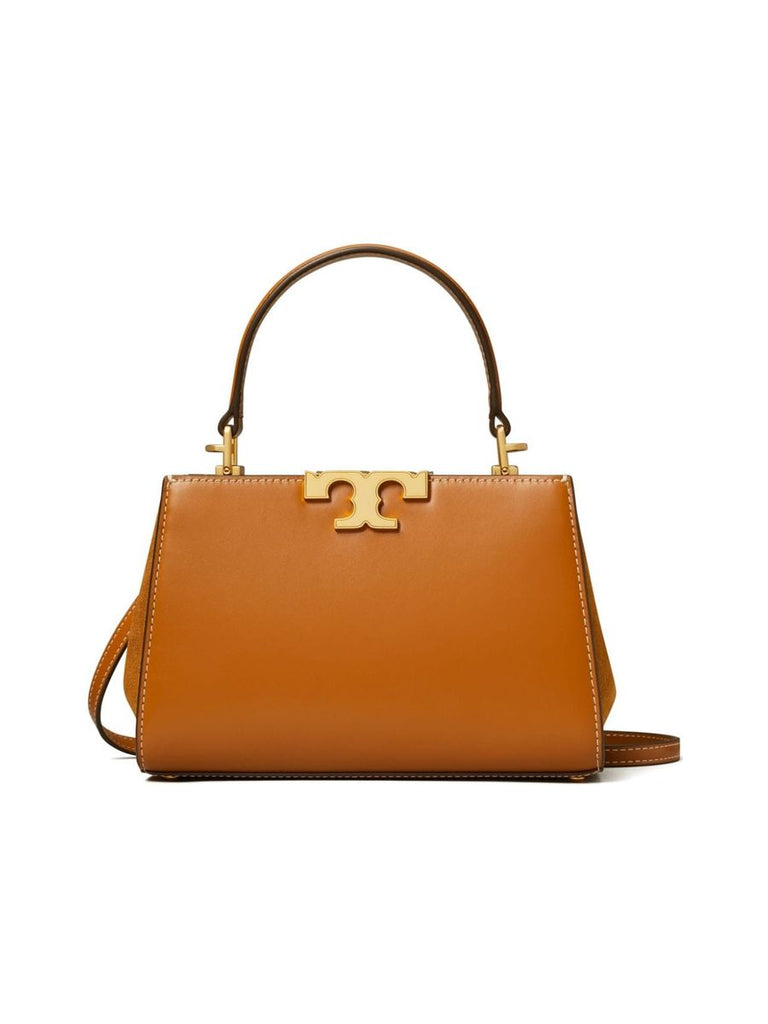 Suede Panel Top Handle Satchel 0