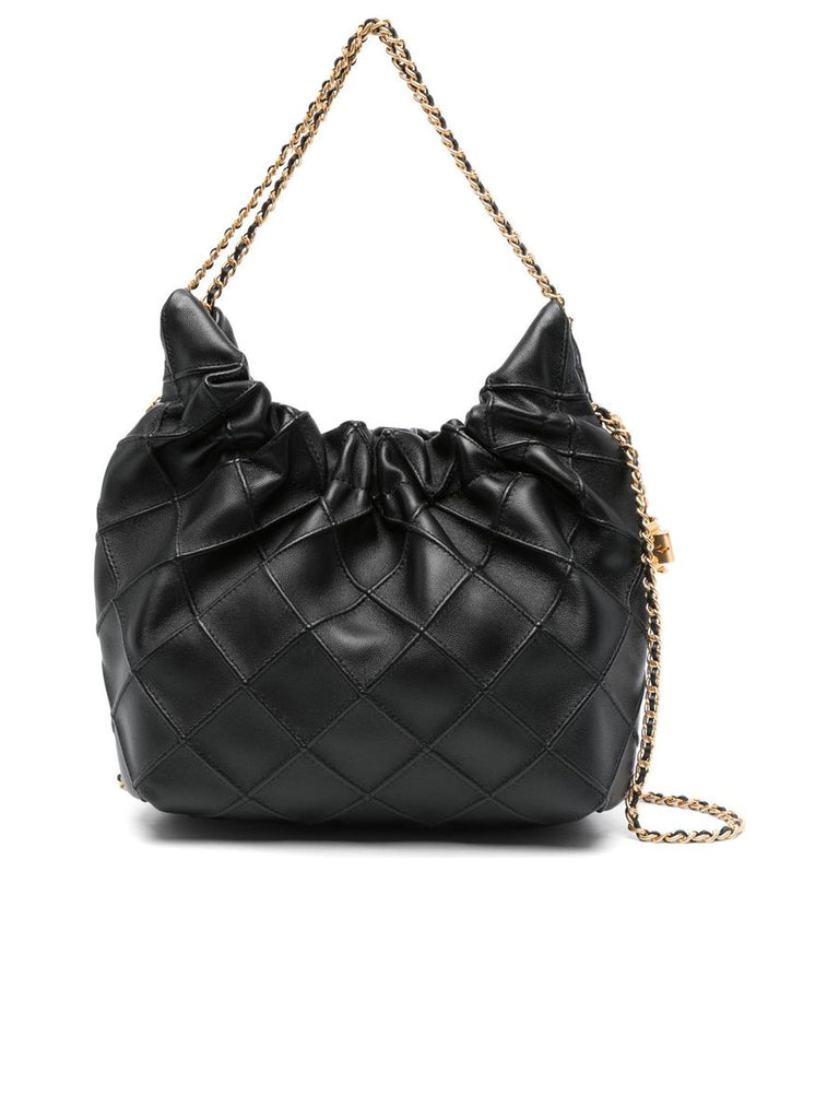 Grained Texture Leather Shoulder Bag 0