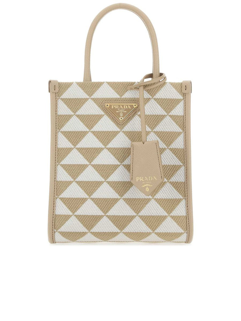 Embroidered Fabric Micro Symbole Handbag 0