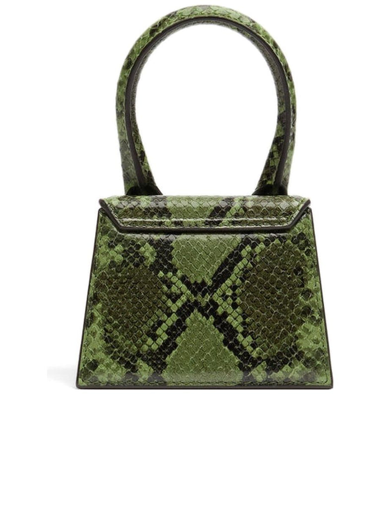 Snakeskin Effect Clutch With Detachable Shoulder Strap 1