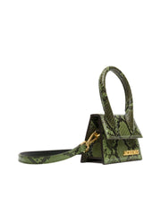 Snakeskin Effect Clutch With Detachable Shoulder Strap 2