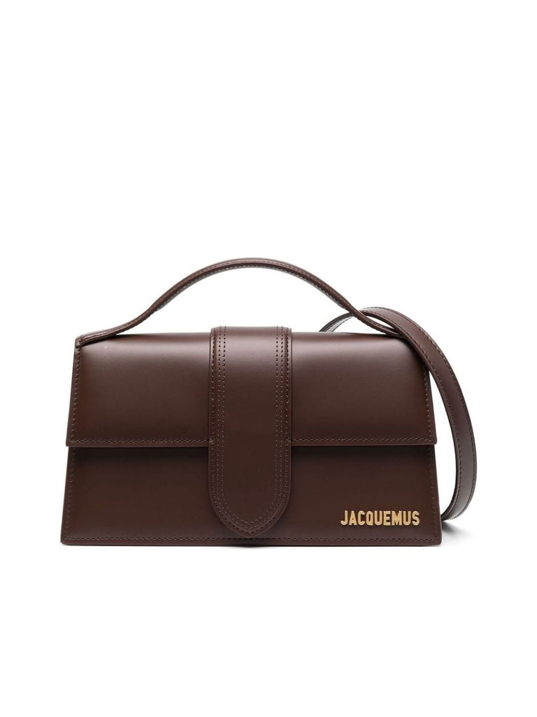 Leather Handbag With Logo Plaque 0