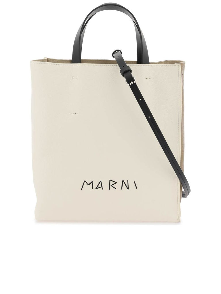 Marni Museum Leather Tote Bag 0