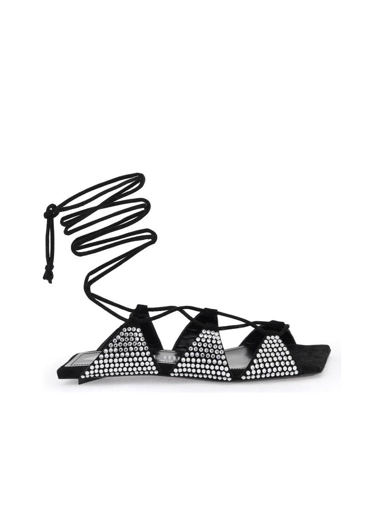 Rene Suede Embellished Sandals 0