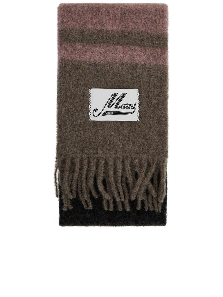 Mohair Striped Scarf 0