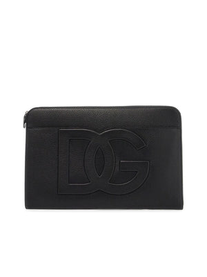 Large Hammered Leather Pouch