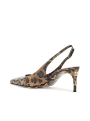 Leopard Print Slingback Pumps 2