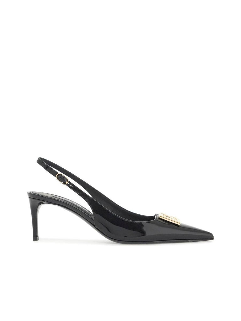 Glossy Leather Slingback D Pumps 0