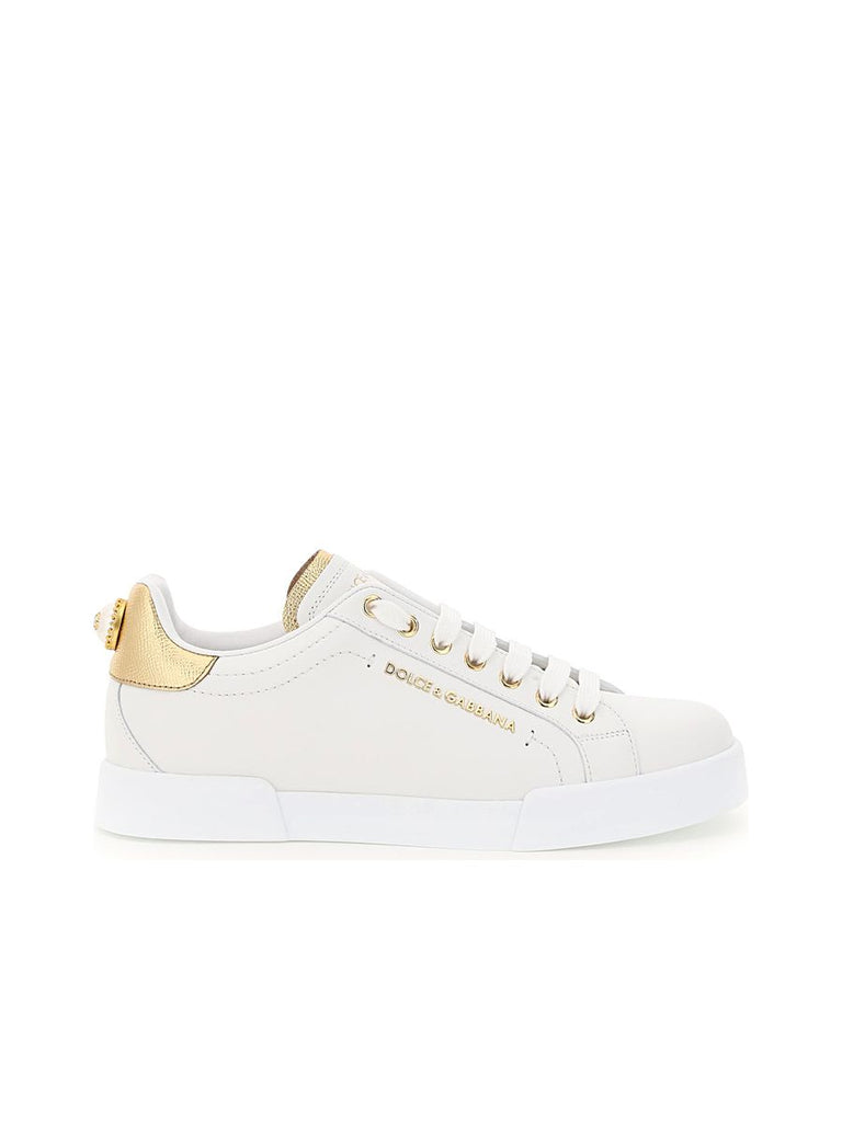 Portofino Leather Sneakers With Pearl Detail 0