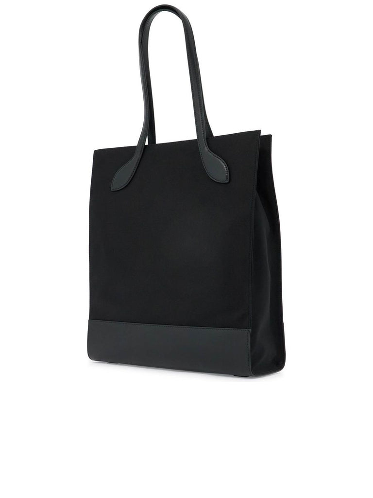 Nylon And Leather Tote Bag 1