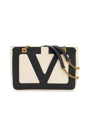 Small Bicolor Tote With Mixed Handles 0