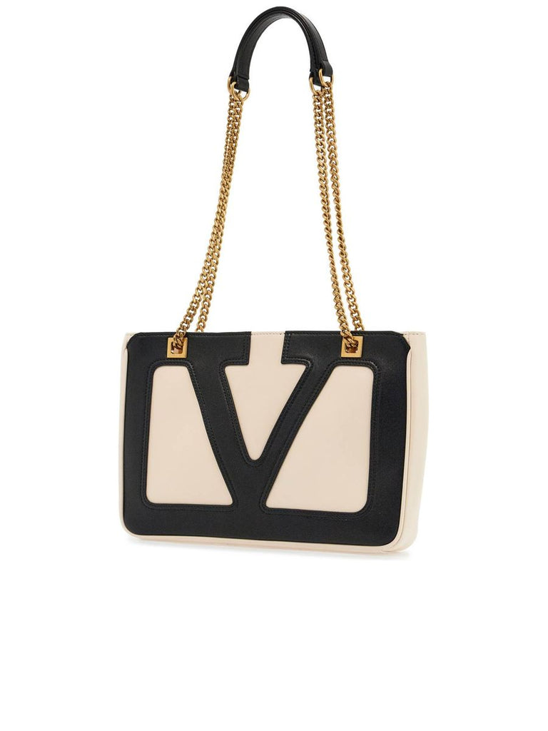 Small Bicolor Tote With Mixed Handles 2