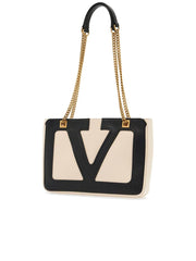 Small Bicolor Tote With Mixed Handles 2