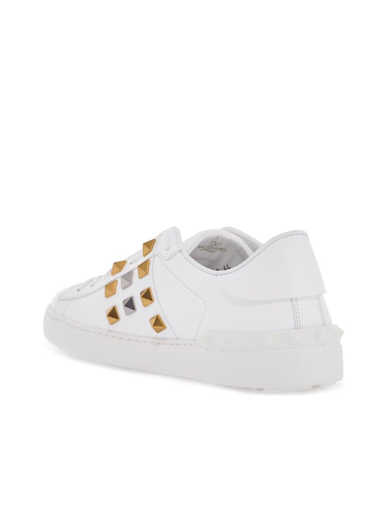 Rockstud Untitled Leather Sneakers 2
