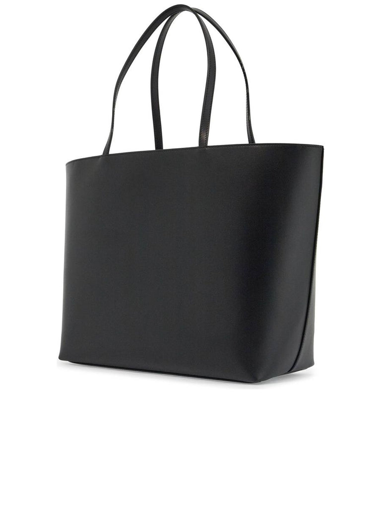 Calfskin Shopping Bag With Embossed Logo 1