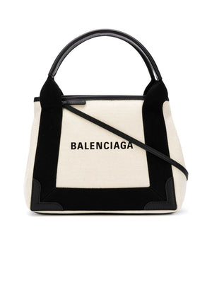 Navy XS Cabas in Beige