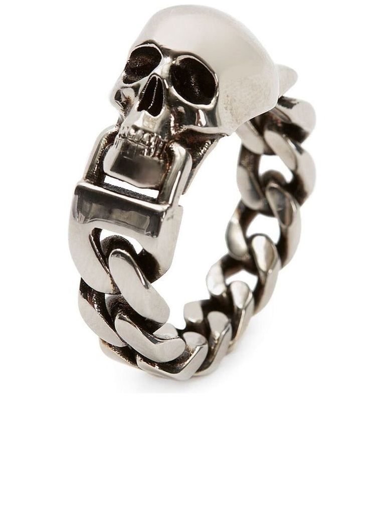 Alexander Mcqueen Skull Chain Ring – COSETTE