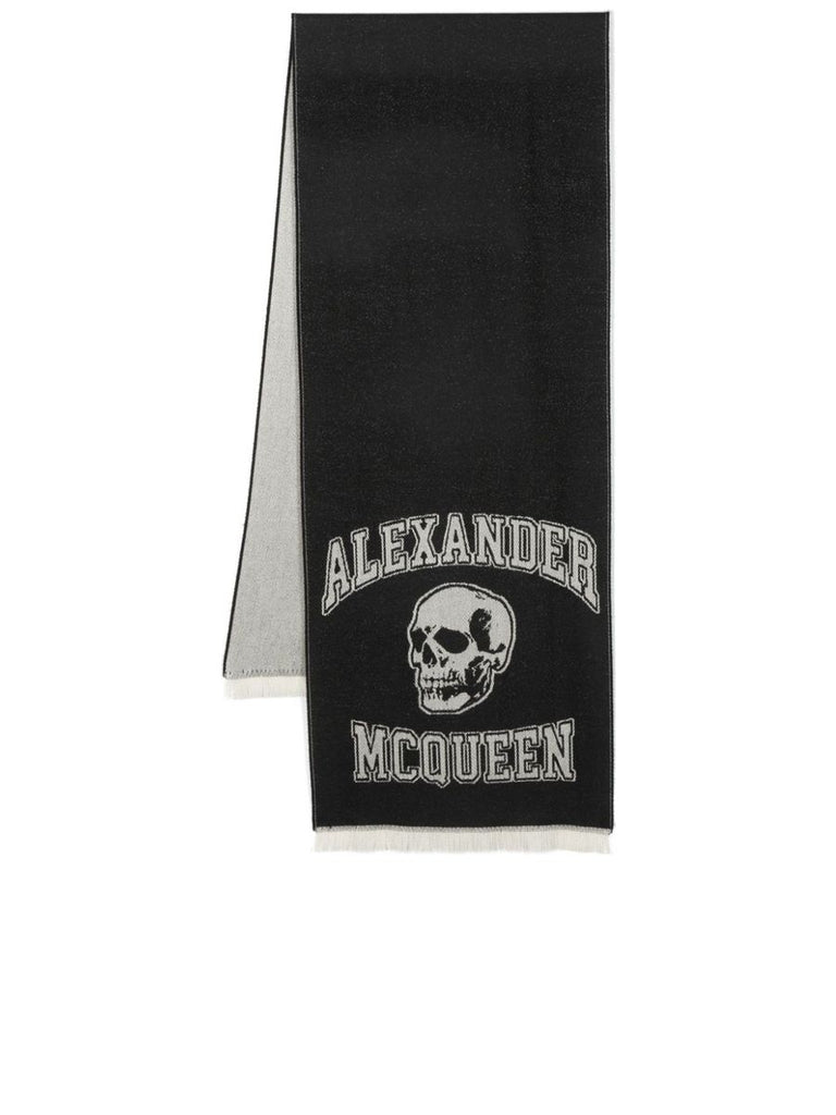 Logoprint Wool Scarf 0