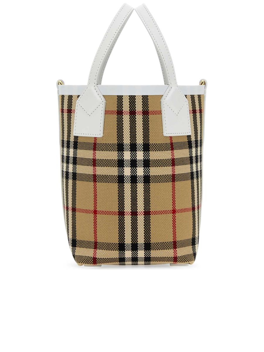 ハンドバッグ BURBERRY EMBROIDERED CANVAS MINI LONDON HANDBAG Embroidered Canvas Mini London Handbag – COSETTE