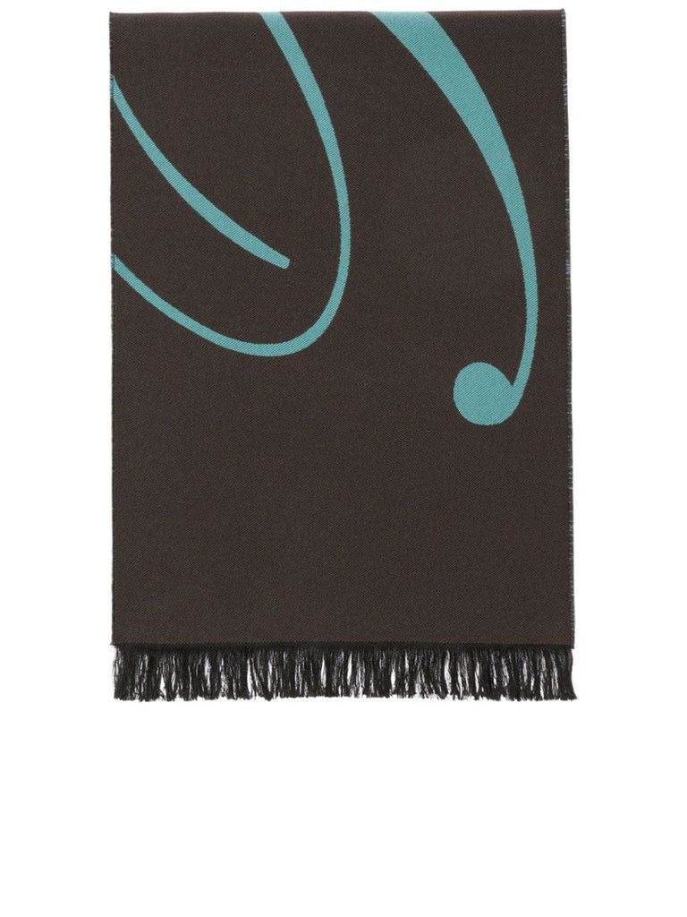 Twotone Fringe Scarf 0