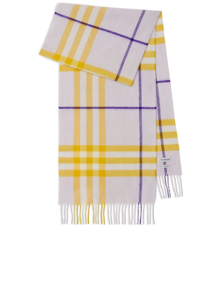 Checked Fringeedge Scarf 0