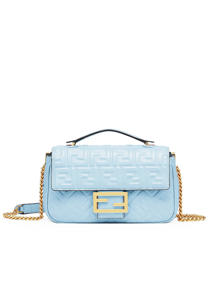 Fendi Baguette Chain Midi in Pale Pink Designer Bags COSETTE