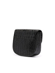 Kaia Small Satchel in Shiny Crocodile Embossed