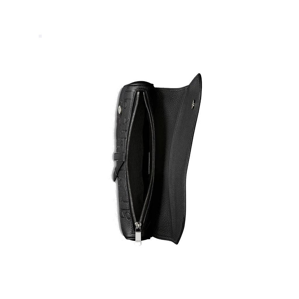 Saddle Bag in Black Dior Gravity Leather and Black Grained Calfskin