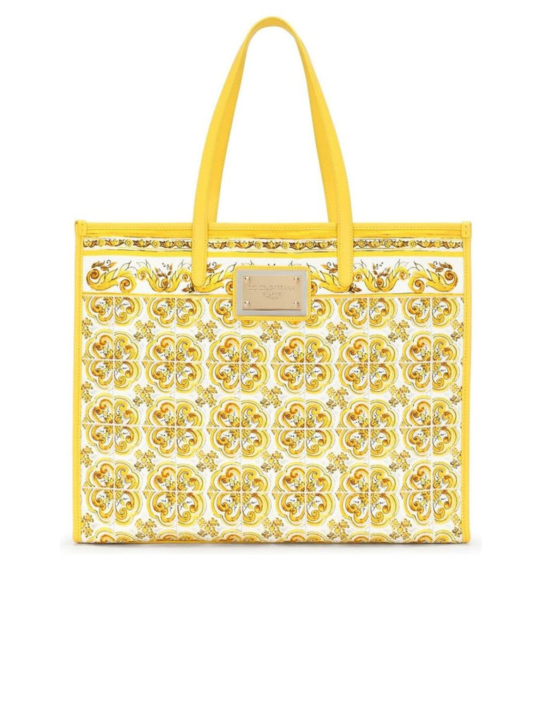 Majolica Print Canvas Tote 0