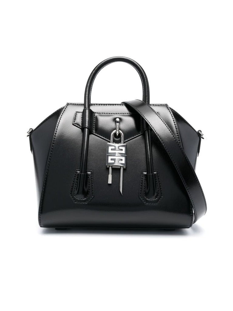 Tonal Stitching Padlock Handbag 0