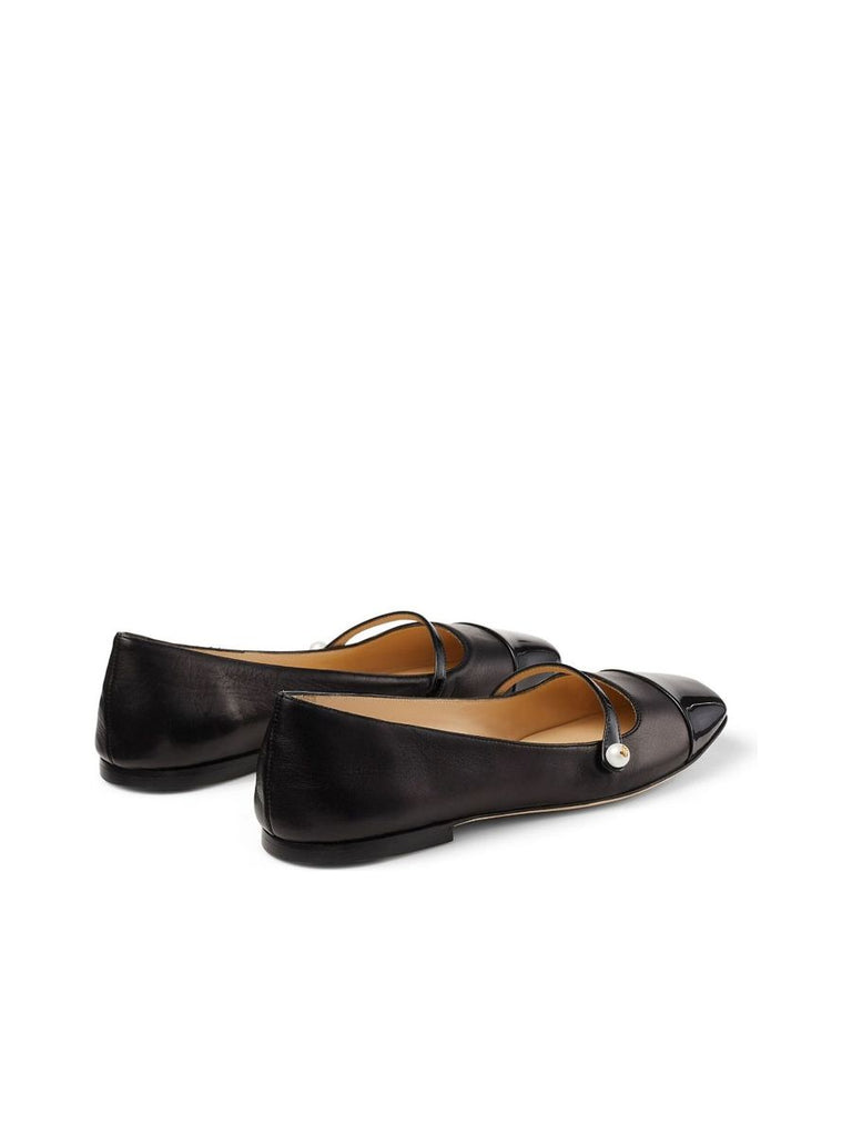 Flat Crossstrap Shoes With Fauxpearl Embellishment 4