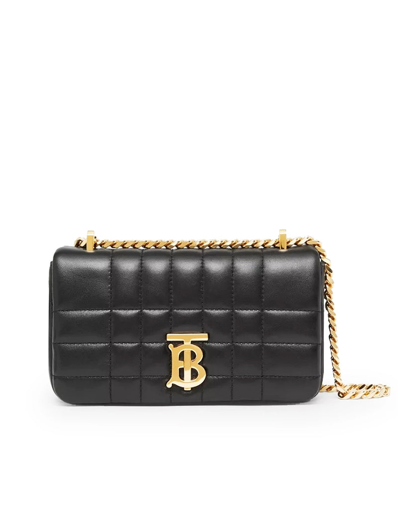 Burberry Mini Quilted Lambskin Lola Camera Bag in Black