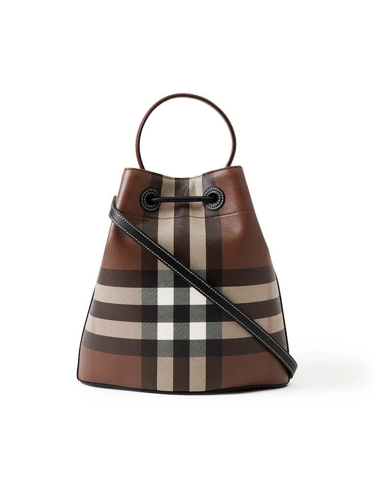 Burberry nova 2024 check bucket bag