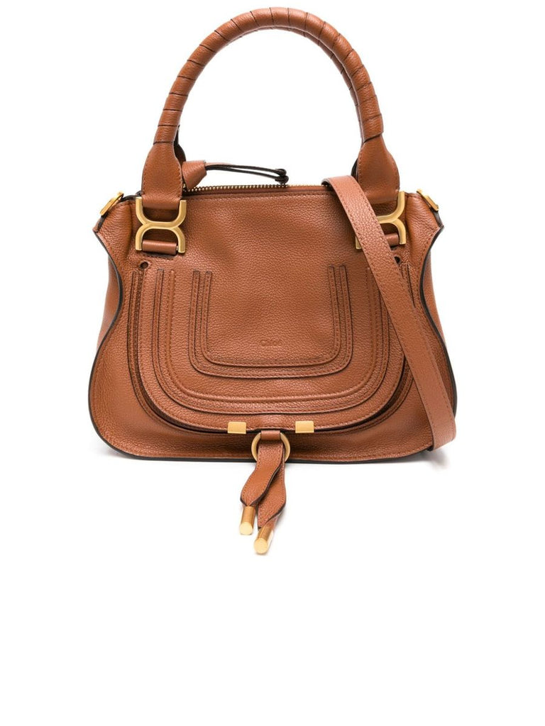 Leather Shoulder Bag With Engraved Logo 0